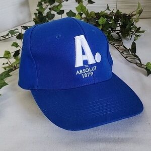 Absolut Vodka Blue Baseball Cap Hat New